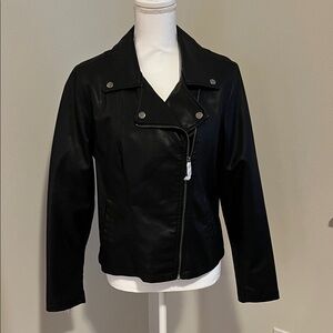 Z Supply Women's Black leather Jacket | Large